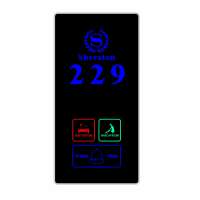 Customized Hotel Logo Touch Screen LED Electronic Doorplate Doorbell Switch