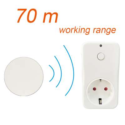 Self-powered Wireless Socket Remote Control House Appliance Long working Range Battery-free Waterproof