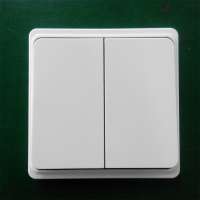 Augreener self-powered modern wireless light switch 2 gang wireless wall switch